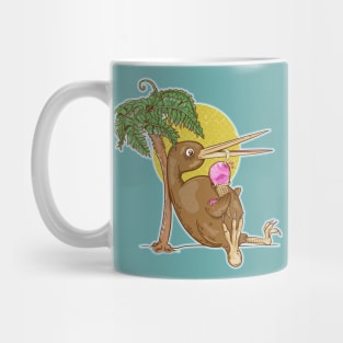 Kiwi Bird eating an ice cream Mug